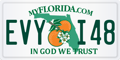 FL license plate EVYI48