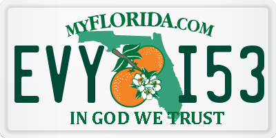 FL license plate EVYI53