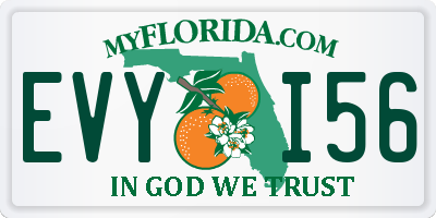 FL license plate EVYI56