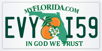 FL license plate EVYI59