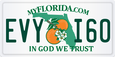 FL license plate EVYI60