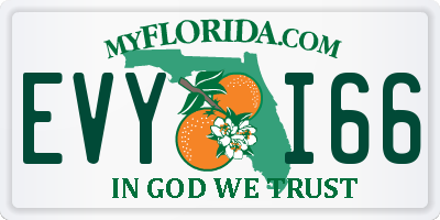 FL license plate EVYI66