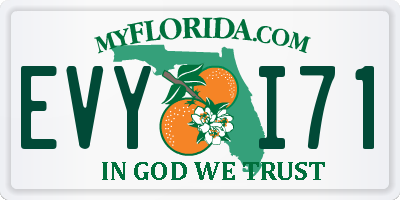 FL license plate EVYI71