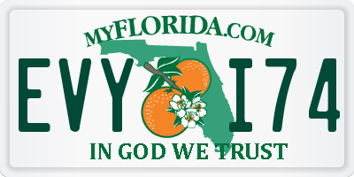 FL license plate EVYI74