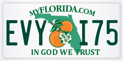 FL license plate EVYI75