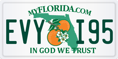 FL license plate EVYI95