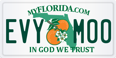 FL license plate EVYM00