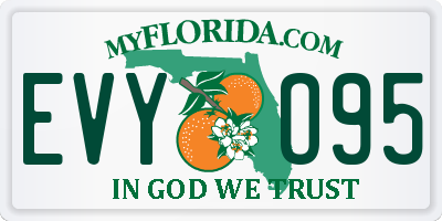 FL license plate EVYO95