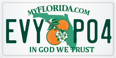 FL license plate EVYP04