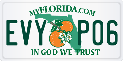 FL license plate EVYP06