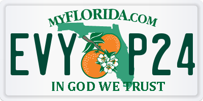 FL license plate EVYP24