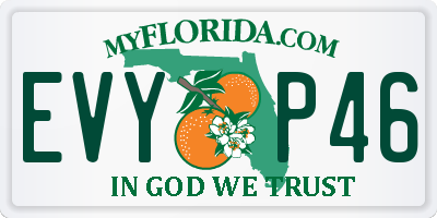 FL license plate EVYP46