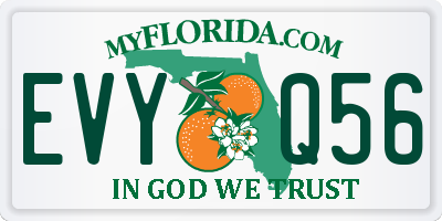 FL license plate EVYQ56