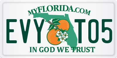 FL license plate EVYT05