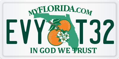 FL license plate EVYT32