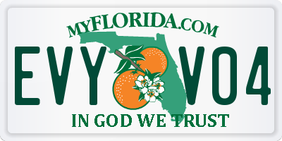 FL license plate EVYV04