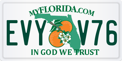 FL license plate EVYV76