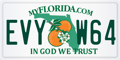 FL license plate EVYW64