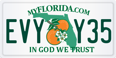 FL license plate EVYY35