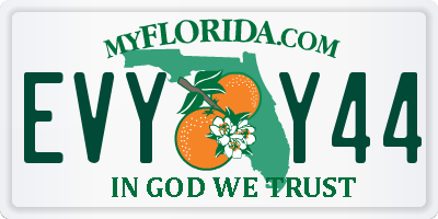 FL license plate EVYY44