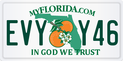 FL license plate EVYY46