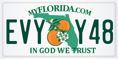 FL license plate EVYY48
