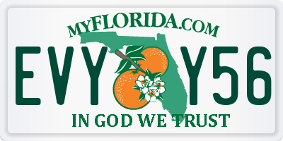 FL license plate EVYY56