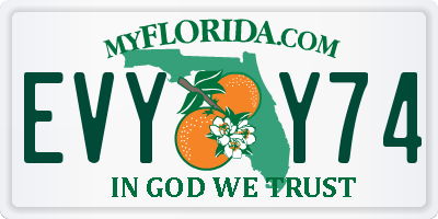 FL license plate EVYY74