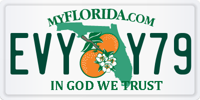 FL license plate EVYY79