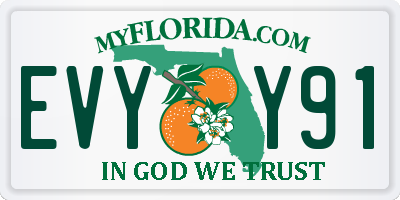 FL license plate EVYY91