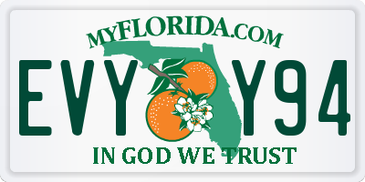 FL license plate EVYY94