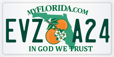 FL license plate EVZA24