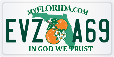 FL license plate EVZA69