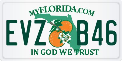 FL license plate EVZB46