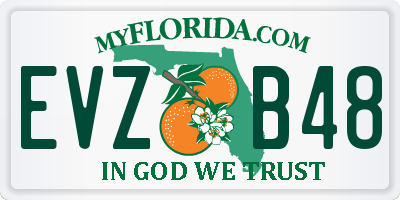 FL license plate EVZB48