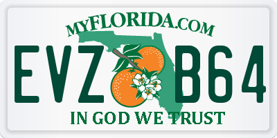 FL license plate EVZB64