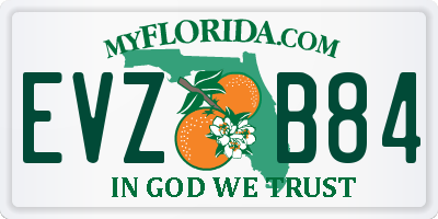 FL license plate EVZB84