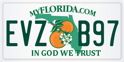 FL license plate EVZB97
