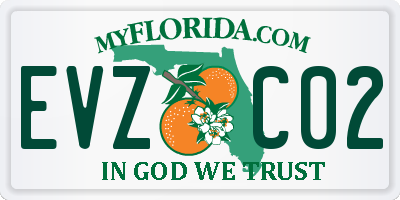 FL license plate EVZC02