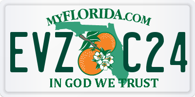 FL license plate EVZC24