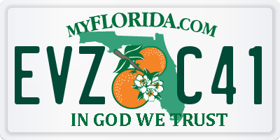 FL license plate EVZC41