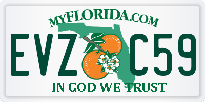FL license plate EVZC59