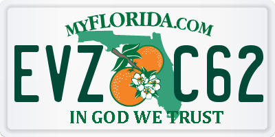 FL license plate EVZC62