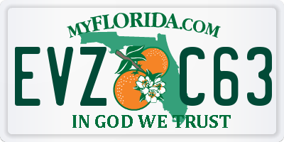 FL license plate EVZC63