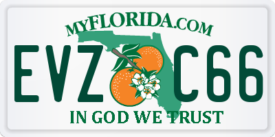FL license plate EVZC66