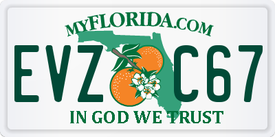 FL license plate EVZC67