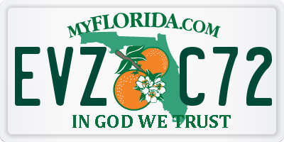FL license plate EVZC72
