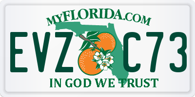 FL license plate EVZC73
