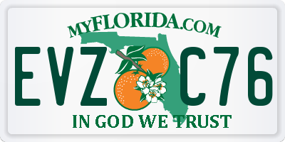 FL license plate EVZC76