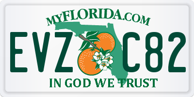 FL license plate EVZC82